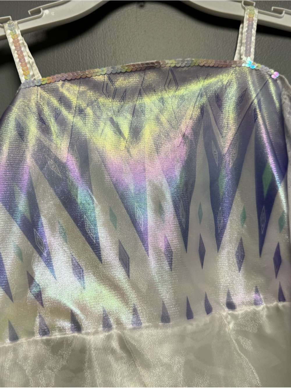 Disney Girls' Iridescent White and Purple Elsa Costume Dress size 7-8 - Picture 3 of 13